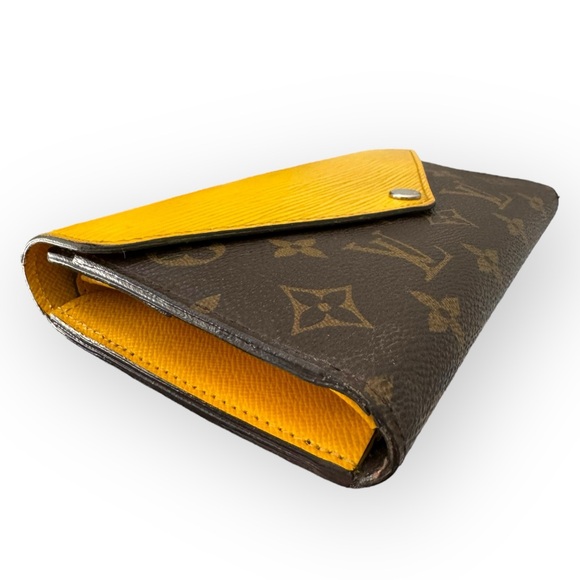 LOUIS VUITTON Limited Edition Marie-Lou Tri-fold Long Wallet, Mimosa - Picture 10 of 16